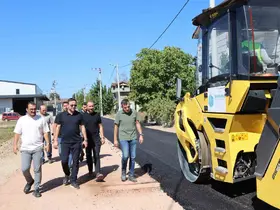 Başkan Özlü saha çalışmalarını inceledi
