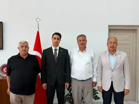 Başkan Pütün’den yeni Kaymakam Haydari’ye hayırlı olsun ziyareti
