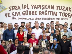Başkan Seçer, üreticilere destek törenine katıldı
