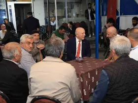 Başkan Sekmen çalışmaları yerinde inceledi, vatandaşla çay içip sohbet etti
