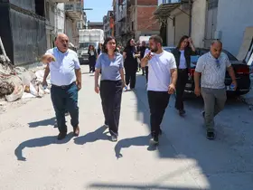 Başkan Vekili Özkan, sanayi sitesi esnafını ziyaret etti
