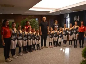 Başkan Zencirci, minik jimnastikcileri ağırladı

