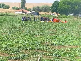Başkentte eğitim helikopteri düştü: "2 yaralı"
