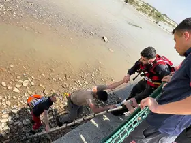 Batman Çayı’nda akıntıya kapılan vatandaşı AFAD ekipleri kurtardı
