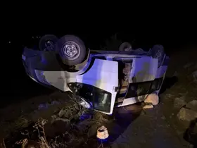 Batman’da minibüs şarampole yuvarlandı: 5 yaralı
