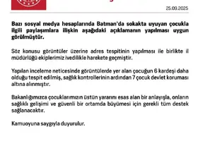 Batman’da sokakta uyuyan çocuk ve 6 kardeşi devlet koruması altına alındı
