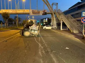 Batman’da traktör ile otomobil çarpıştı: 2 yaralı

