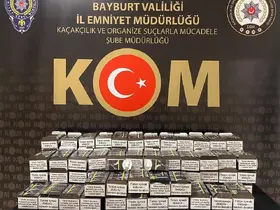 Bayburt’ta kaçak tütün ve alkol operasyonu yapıldı