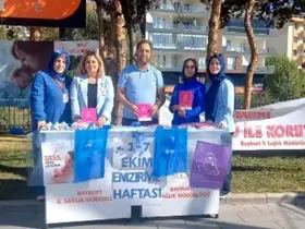 Bayburt’ta Emzirme ve Normal Doğum Haftası kapsamında farkındalık etkinliği düzenlendi

