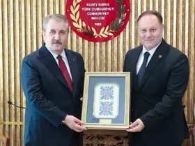 BBP Genel Başkanı Destici, KKTC Cumhuriyet Meclisi Başkanı Öztürkler ile bir araya geldi
