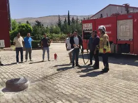 Belen ve Reyhanlı’da temel yangın eğitimi verildi
