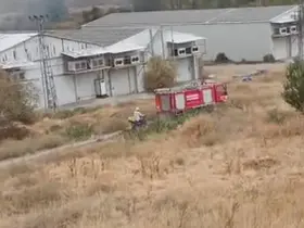 Beypazarı’nda otluk alanda yangın
