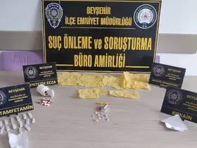 Beyşehir’deki uyuşturucu operasyonunda 2 şüpheli tutuklandı