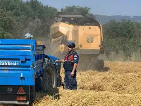Biçerdöverler jandarma denetiminden geçti
