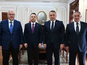 Bilecik heyeti Adalet Bakanı Gürlek ile kentteki çalışmaları ve projeleri değerlendirdi