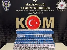 Bilecik polisi bir tırda bin 210 paket kaçak sigara ele geçirildi
