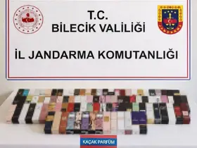 Bilecik’te 300 bin liralık kaçak parfüm ele geçirildi