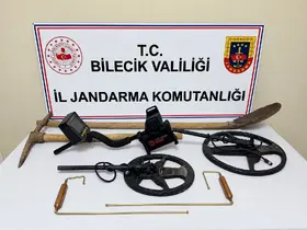 Bilecik’te define arayan 2 kişi suçüstü yakalandı
