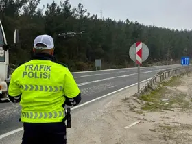 Bilecik’te drone destekli trafik denetimi
