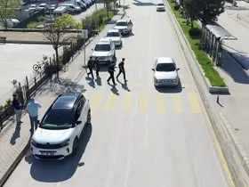 Bilecik’te drone destekli trafik denetimi
