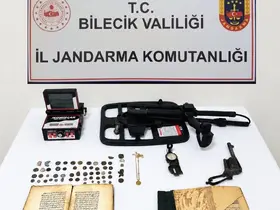 Bilecik’te tarihi eser operasyonu: 51 sikke ele geçirildi
