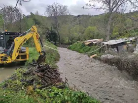 Bilecik’te yoğun yağış sonrası Sorgun ve Karasu dereleri taştı

