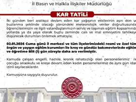 Bingöl’de eğiteme 1 gün ara verildi
