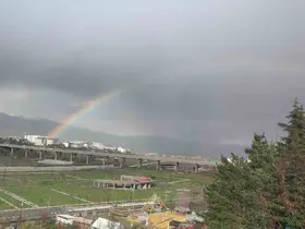 Bingöl’de gökkuşağı görsel şölen oluşturdu
