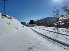 Bingöl’de karla mücadele çalışmaları sürüyor
