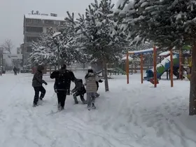 Bingöl’de yoğun kar yağışı
