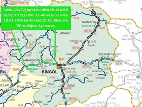 Bingöl’ün çevre illere tır trafiği açıldı
