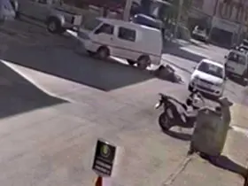 Bisikletle çay servisi yapan garson ölümden döndü
