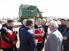Bismil’de "beyaz altın"ın hasadı başladı
