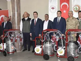 Bitlis’te köylülere süt sağım makinesi desteği
