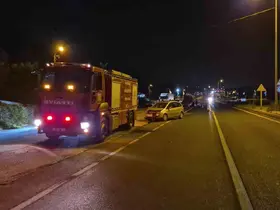 Bolu Dağı çıkışında otomobil ile traktör çarpıştı: 2 yaralı
