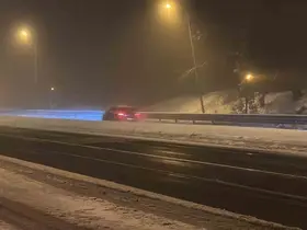 Bolu Dağı geçişinde kar yağışı başladı
