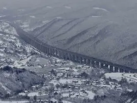 Bolu Dağı’nda kartpostallık kar manzarası
