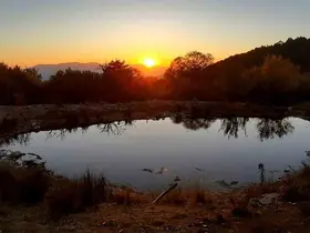 Bolu’da 1500 rakımlı yaylada gün batımı manzarası
