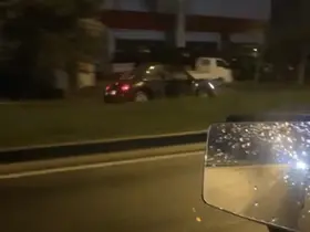 Bolu’da D-100’de bir otomobil ters şeritten kilometrelerce gitti
