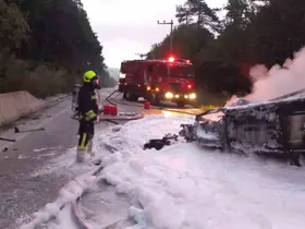Bolu’da devrilen otomobil alev aldı: Sürücü yaralı
