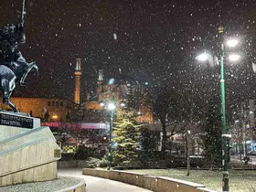 Bolu’da kar yağışı başladı
