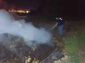 Bolu’da korkutan anız yangını: Ormana sıçramadan söndürüldü
