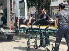 Bolu’da yere düşüp başını zemine çarpan alkollü şahıs yaralandı
