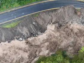 Borçka’da selin neden olduğu tahribat dronla görüntülendi
