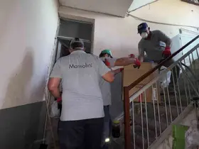 Bozdoğan’da çöp ev temizlendi
