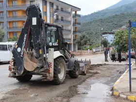 Bozdoğan’da yağışın izleri siliniyor
