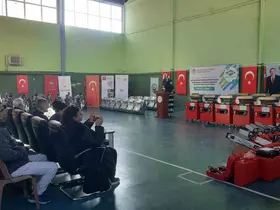 Bozkır’da çiftçilere makine ve ekipman desteği
