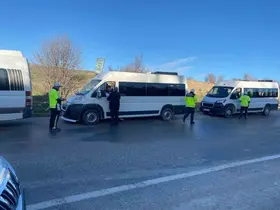Bozkır’da okul servislerine denetim
