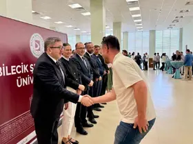 BŞEÜ’de bayramlaşma töreni
