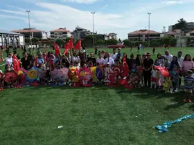 Buladan’da uçurtmalar Gazzeli çocuklar için uçtu
